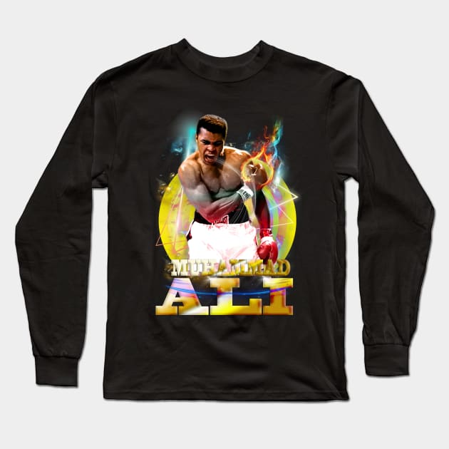 Muhammad Ali Angry Long Sleeve T-Shirt by Horror'movieaddict